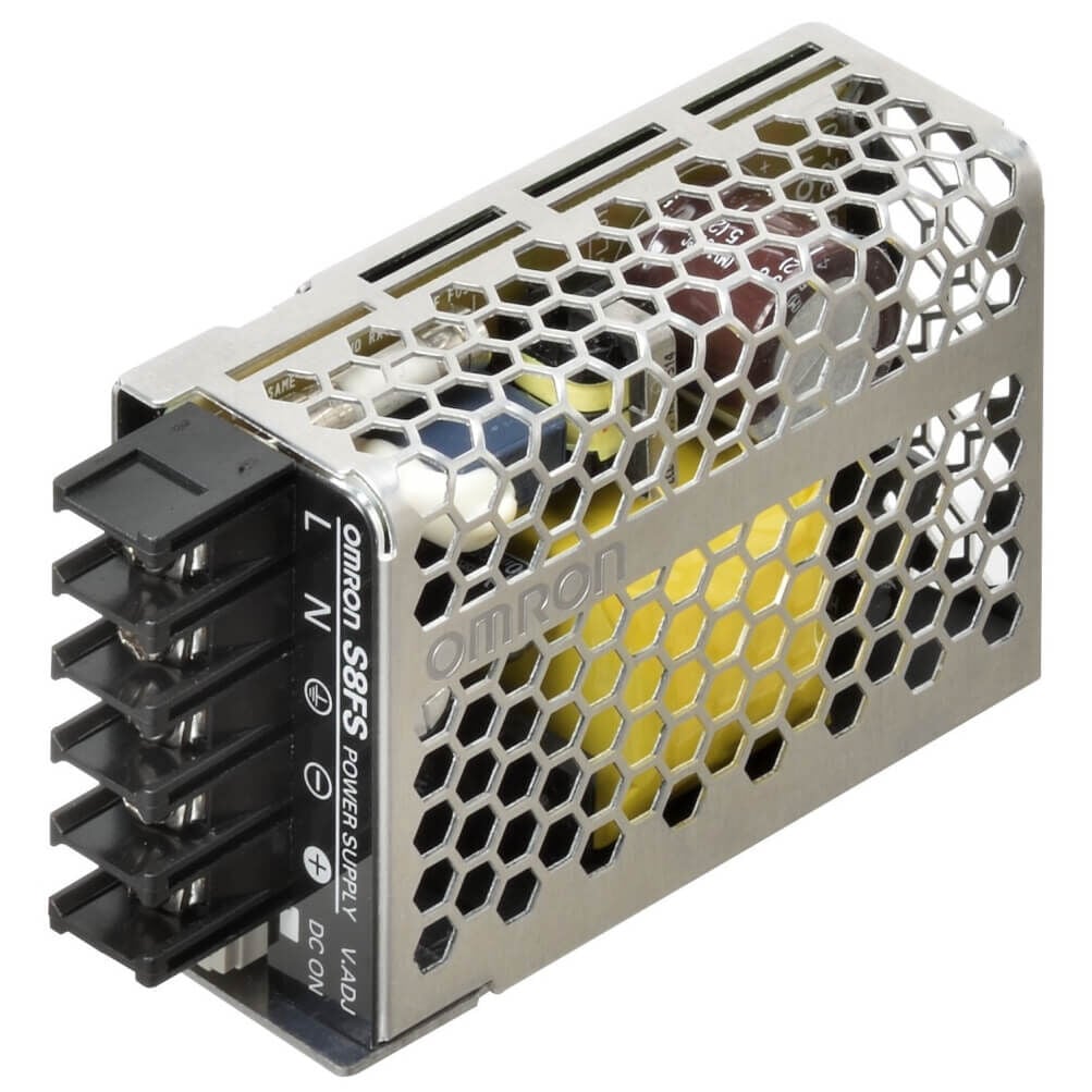 OMRON S8FS-C01524J 24V DC 15W Endüstriyel Kafes Tipi Güç Kaynağı