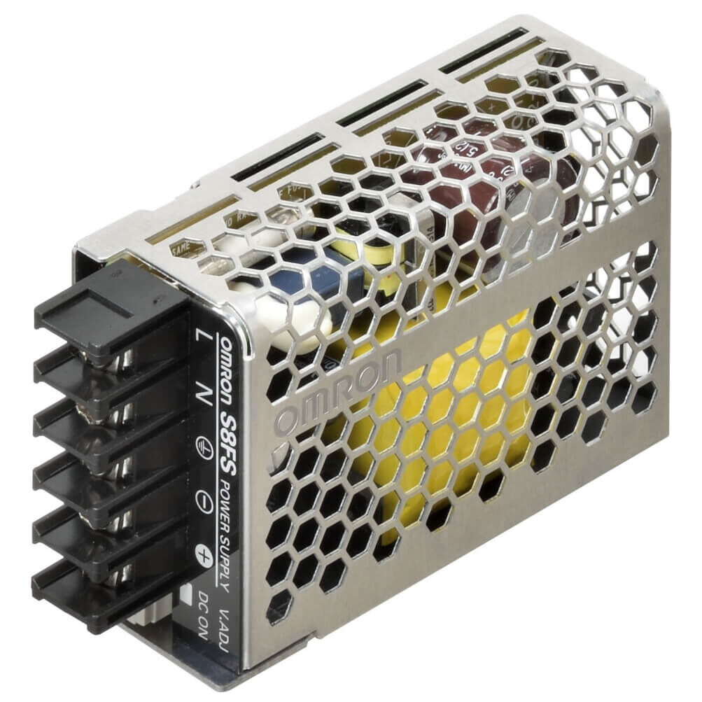 OMRON S8FS-C01524J 24V DC 15W Endüstriyel Kafes Tipi Güç Kaynağı