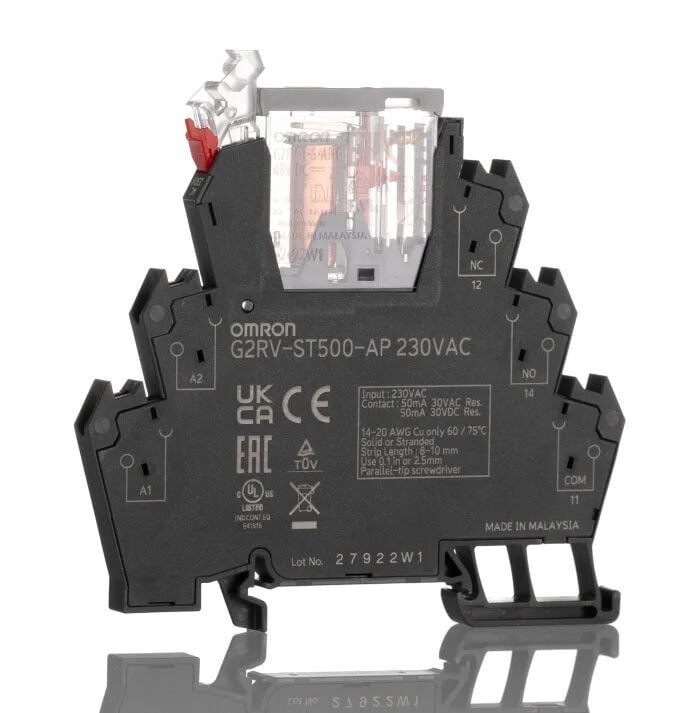 OMRON G2RV-ST500 230VAC  6mm Slim Arayüz (Interface) Rölesi