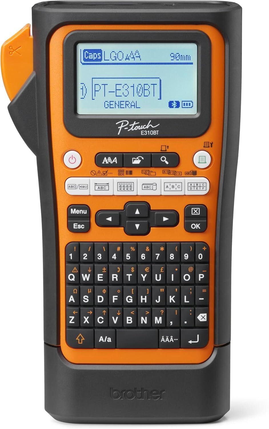Brother PT-E310BTVP Taşınabilir Endüstriyel Etiket Yazıcı (6-18mm, TZe Şerit, Bluetooth)