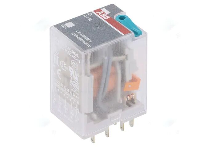 ABB CR-M048DC4 Minyatür Endüstriyel Röle 4 Enversör 48V DC 6A (1SVR405613R6000)